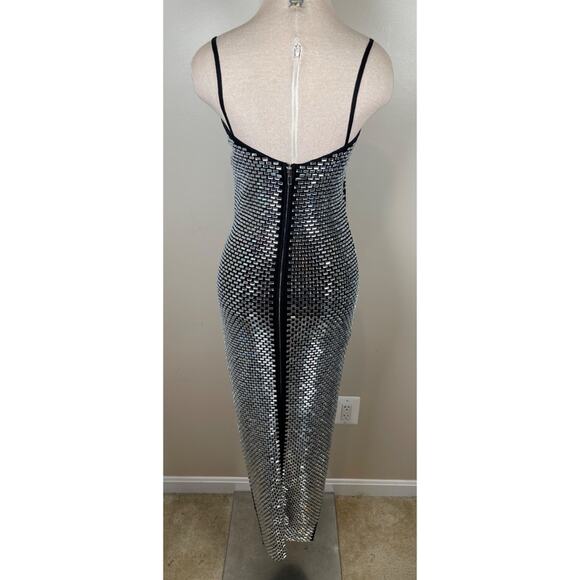 Retrofete Kyree Crystal Embellished Knit Bodycon Maxi Dress Size Small - Picture 10 of 12